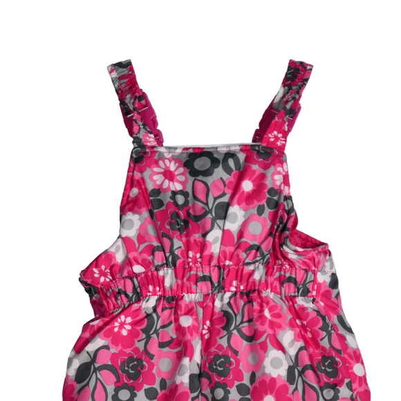 OshKosh BGosh Bib Snow Pants Toddler Girl 18 Months Babycore Floral Playful - Picture 8 of 9